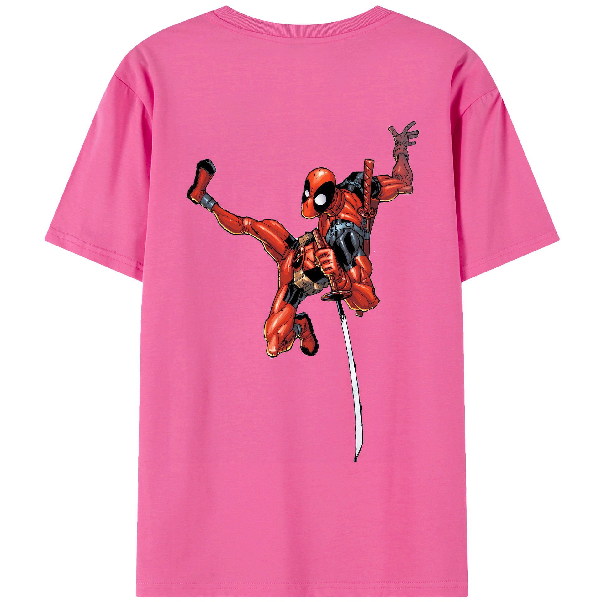 （画像用） Deadpool デッドプール レディース半袖Tシャツ(バックプリント)